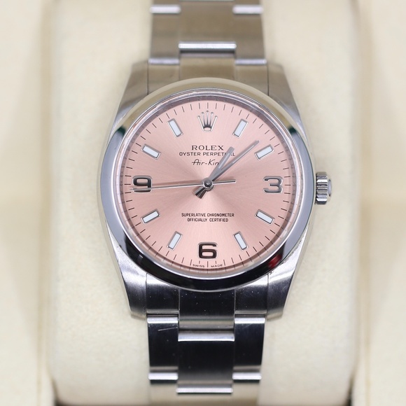 Rolex Accessories - Rolex Air King 34mm PINK FACE